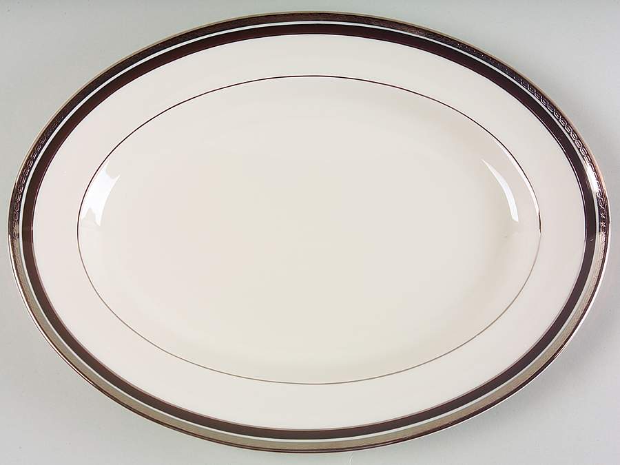 Nocturne 12" Oval Serving Platter by Pickard-1