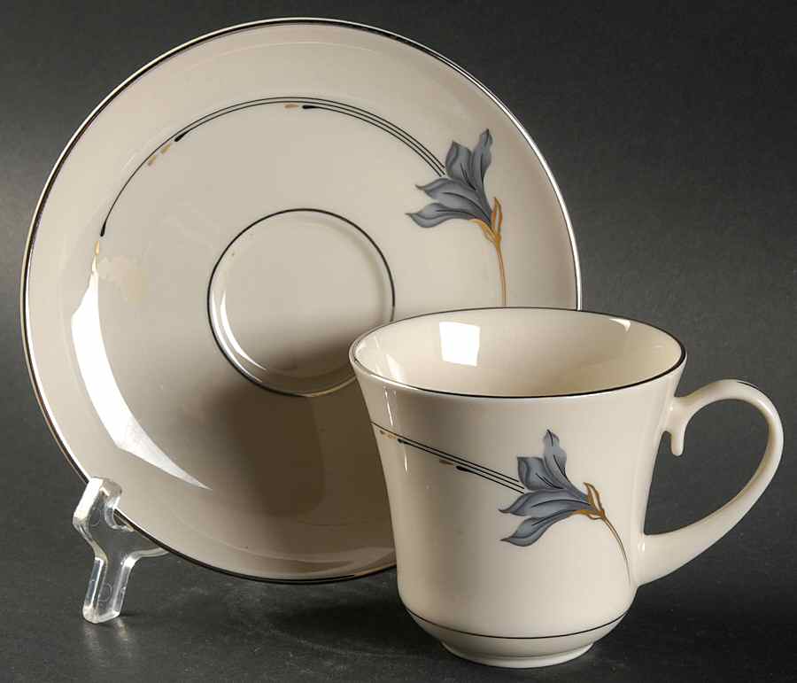 Nouveau Flat Cup & Saucer Set by Pickard-1