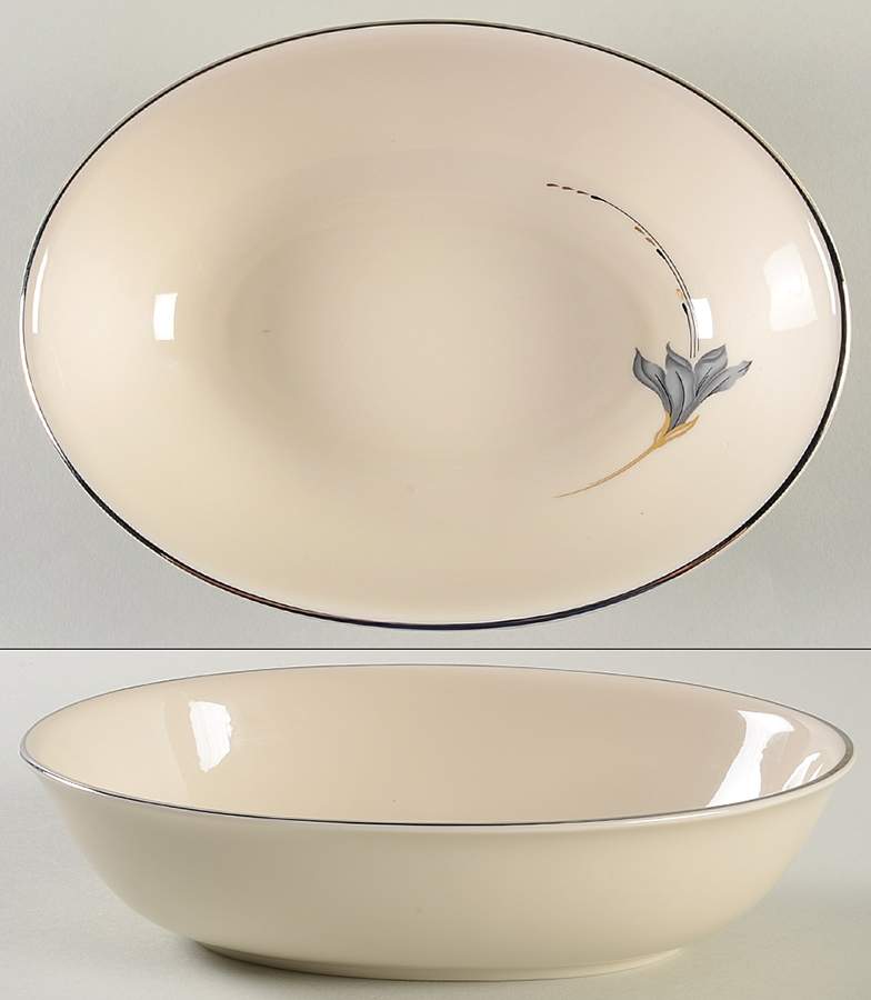 Nouveau 9" Oval Vegetable Bowl by Pickard-1