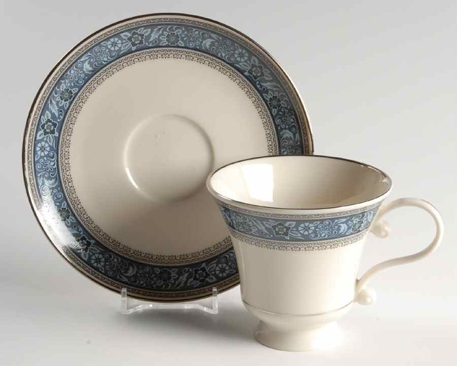 Overture Footed Cup & Saucer Set by Pickard-1