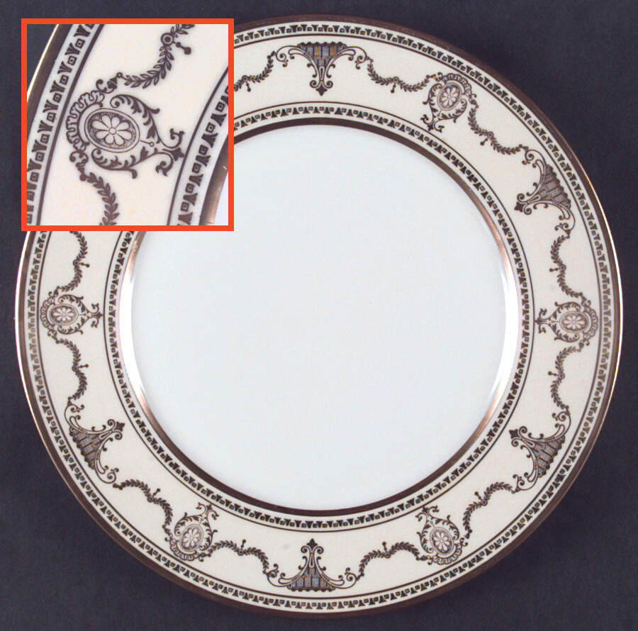 P446-12 Dinner Plate by Pickard-1