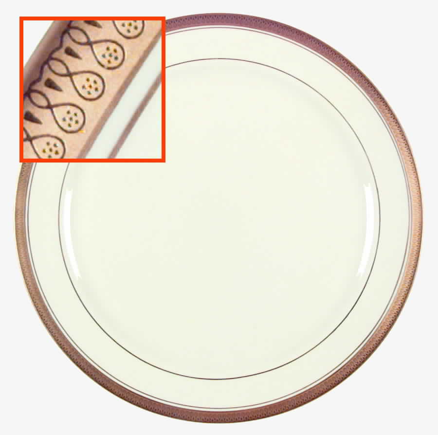 Palace (Ivory Background) Dinner Plate by Pickard-1