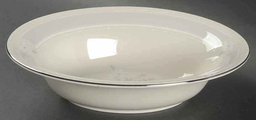 Pearl Bouquet 9" Oval Vegetable Bowl by Pickard-1