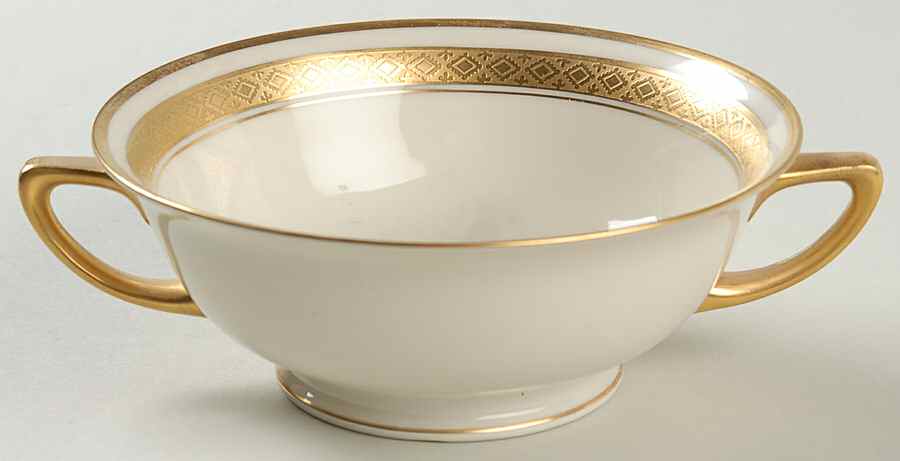 PIC1 Footed Cream Soup Bowl by Pickard-1