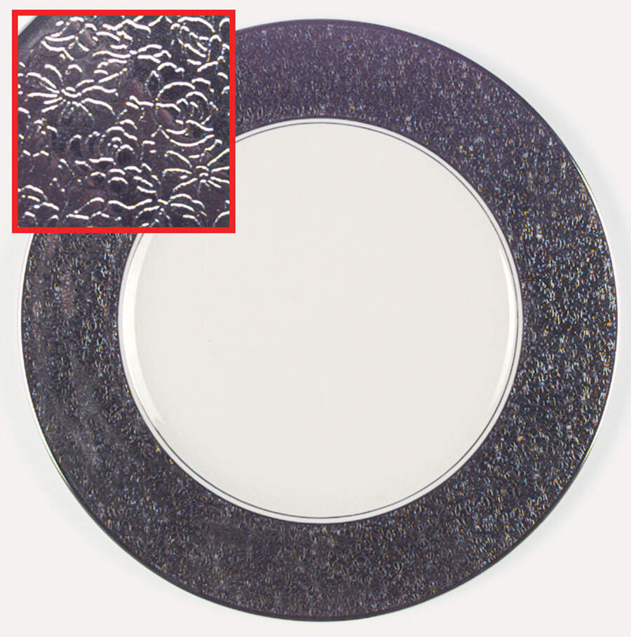 Platinum Baroque Service Plate (Charger) by Pickard-1