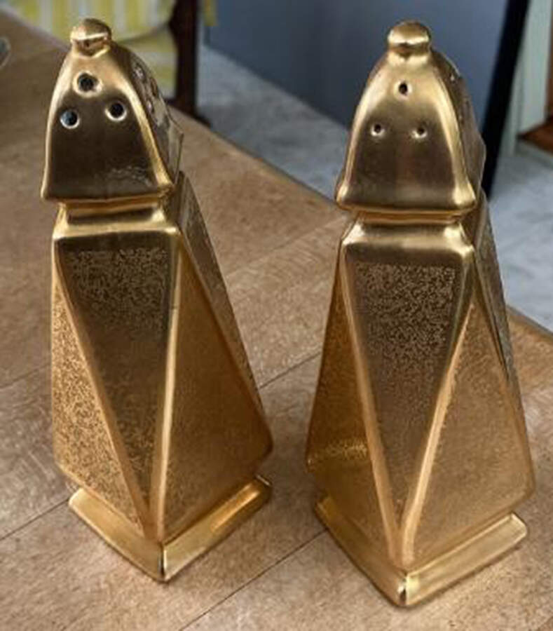 Plain Encrusted Pepper Shakerq by Pickard-1