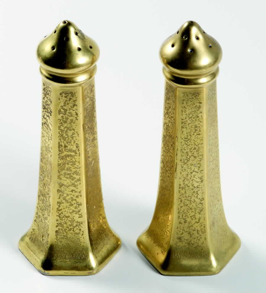 Plain Encrusted Salt & Pepper Set by Pickard-1