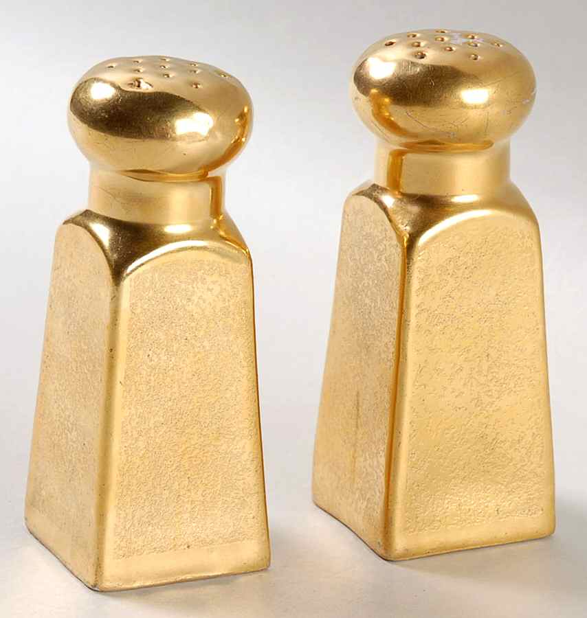 Plain Encrusted Salt & Pepper Set by Pickard-1
