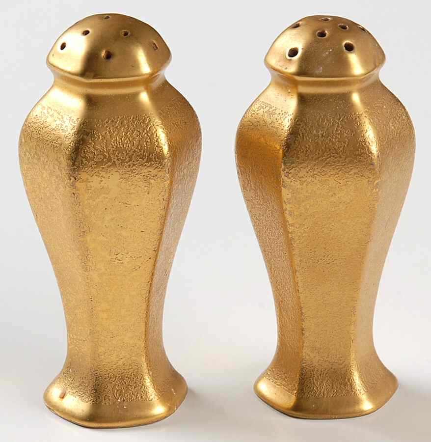 Plain Encrusted Salt & Pepper Set by Pickard-1