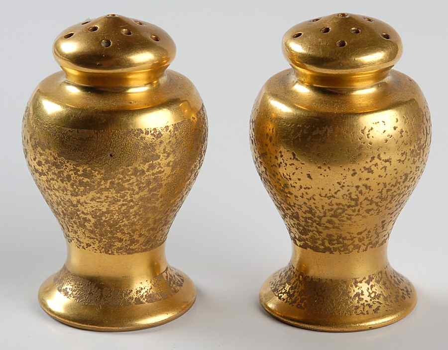 Plain Encrusted Salt & Pepper Set by Pickard-1