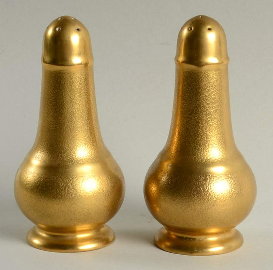 Plain Encrusted Salt & Pepper Set by Pickard-1