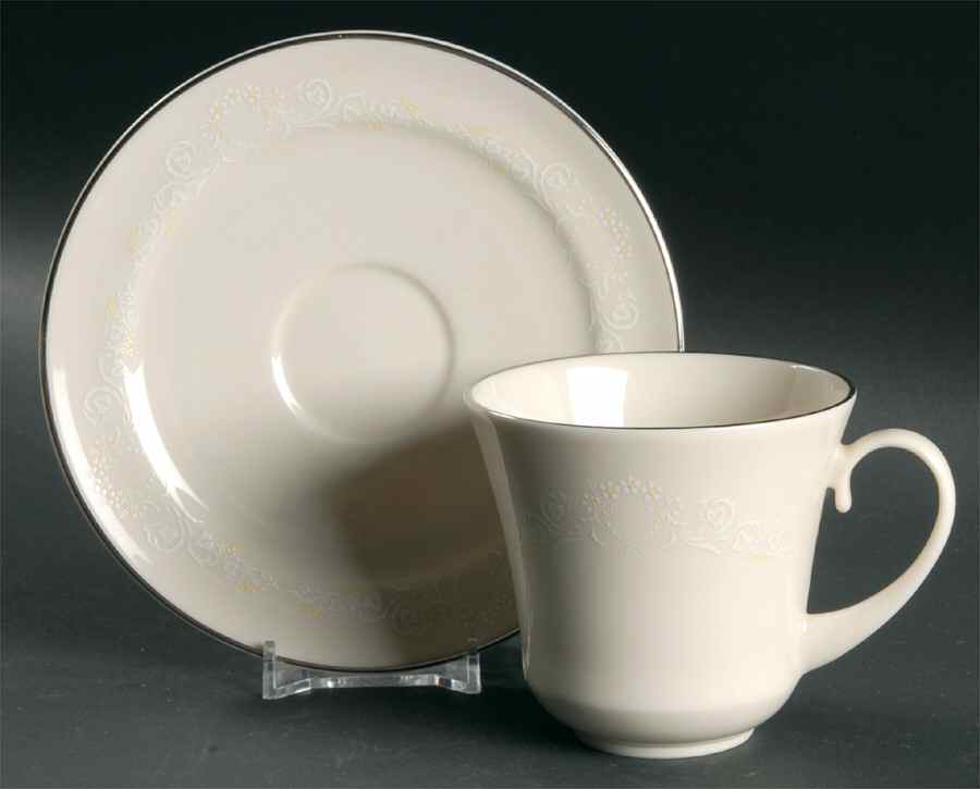 Poetry Flat Cup & Saucer Set by Pickard-1