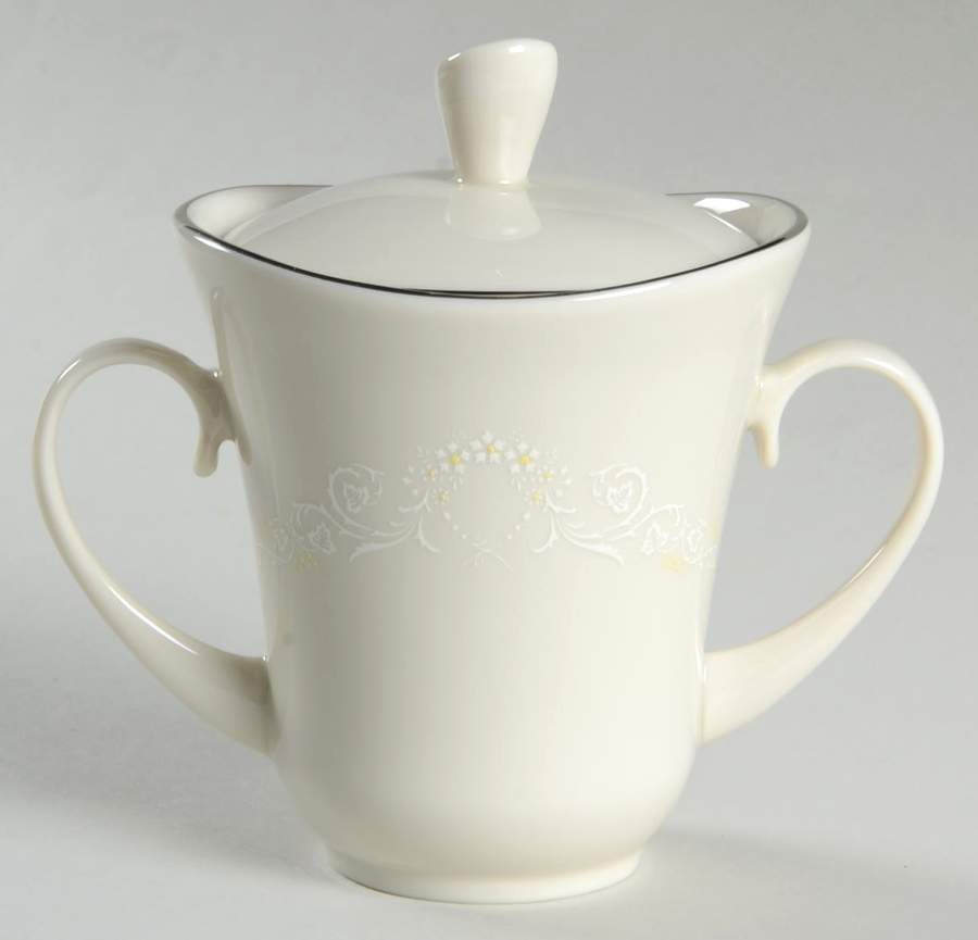 Poetry Sugar Bowl & Lid by Pickard-1