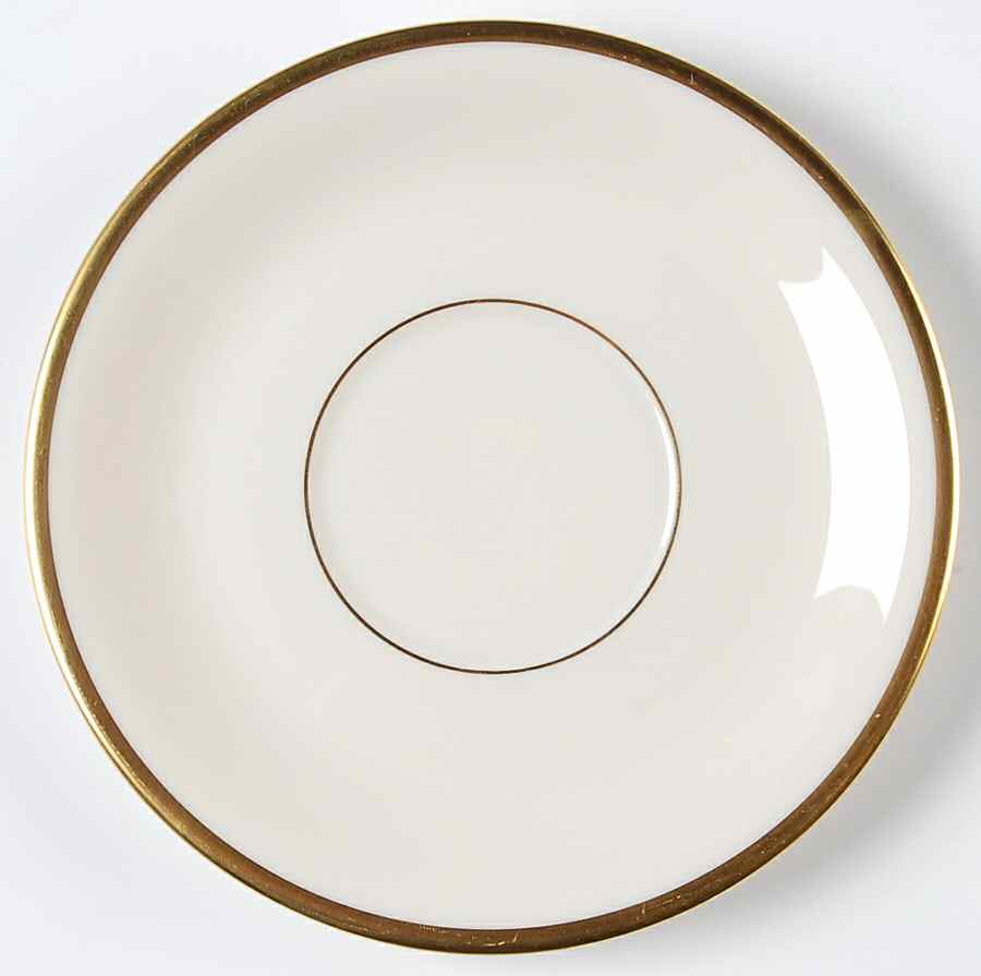 Puritan (White, Single Trim) Saucer by Pickard-1