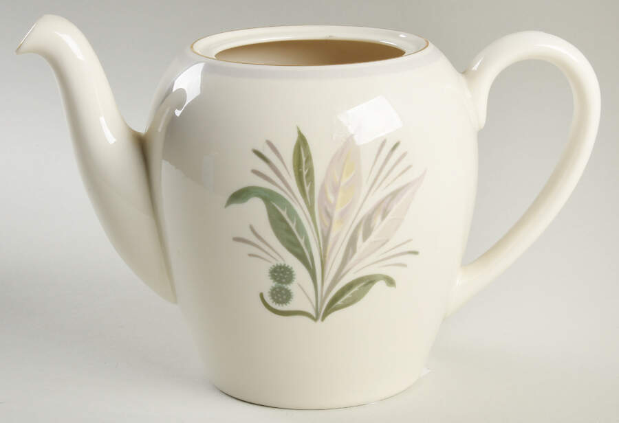 Reverie Gray (Gold Trim) Teapot No Lid by Pickard-1