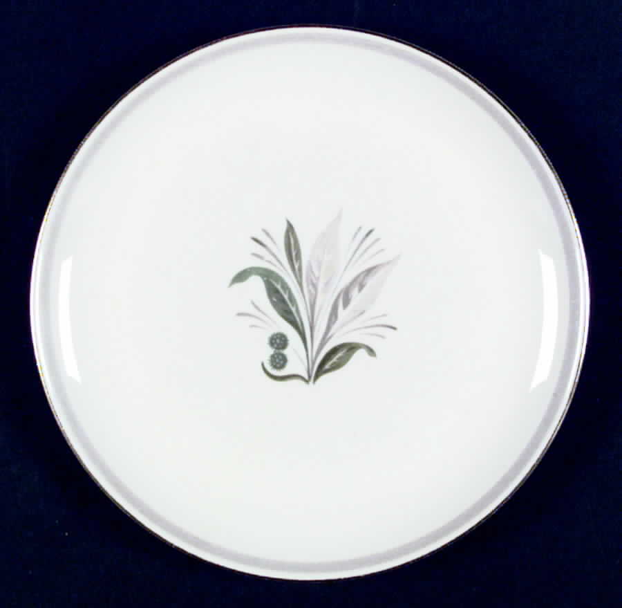 Reverie Gray (Gold Trim) Salad Plate by Pickard-1