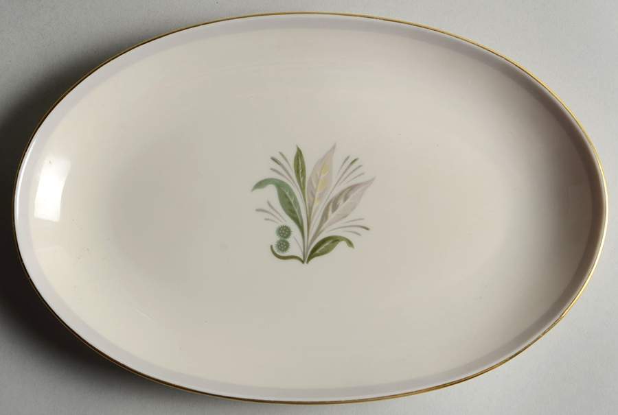 Reverie Gray (Gold Trim) Underplate for Gravy Boat by Pickard-1