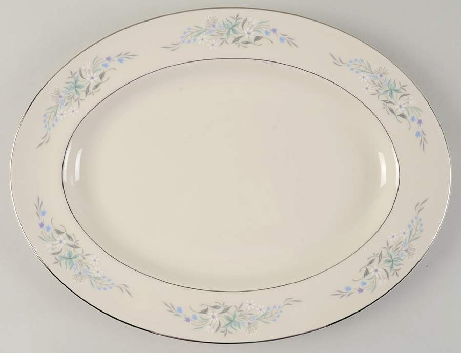 Remembrance 15" Oval Serving Platter by Pickard-1