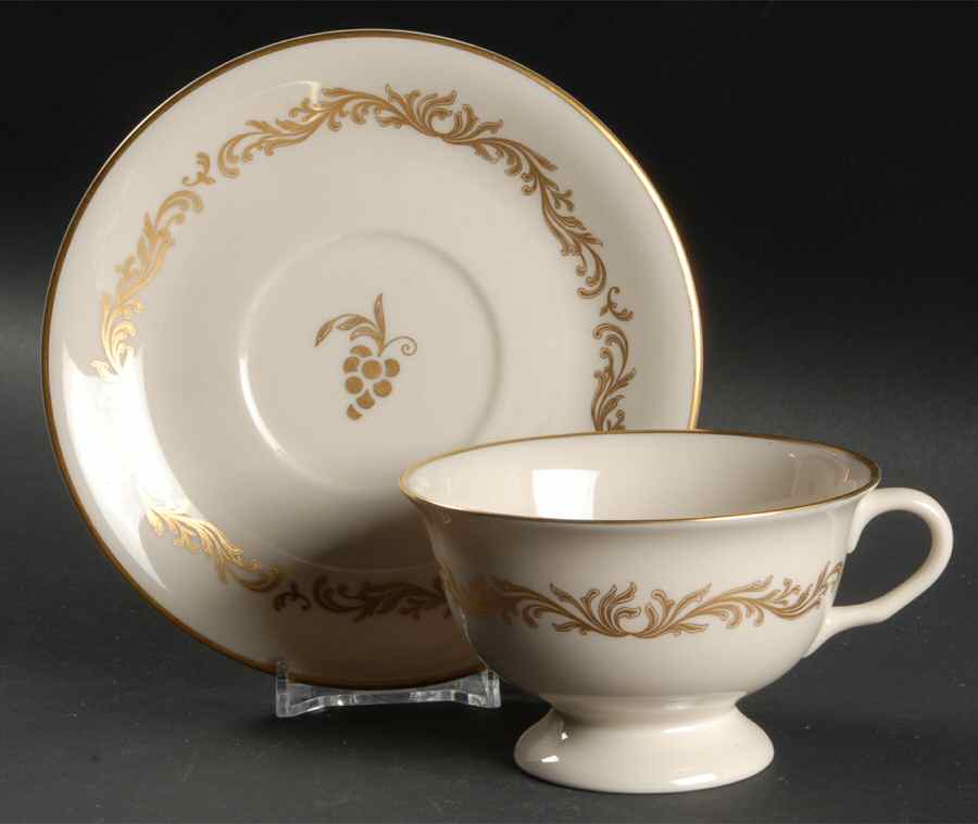 Rocail Footed Cup & Saucer Set by Pickard-1
