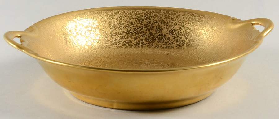 Rose and Daisy Open Candy Dish by Pickard-1