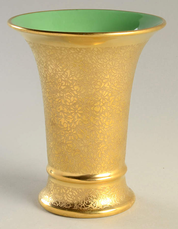 Rose and Daisy 5" Vase by Pickard-1