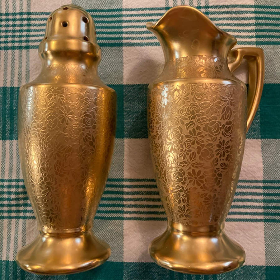 Rose and Daisy Creamer by Pickard-1
