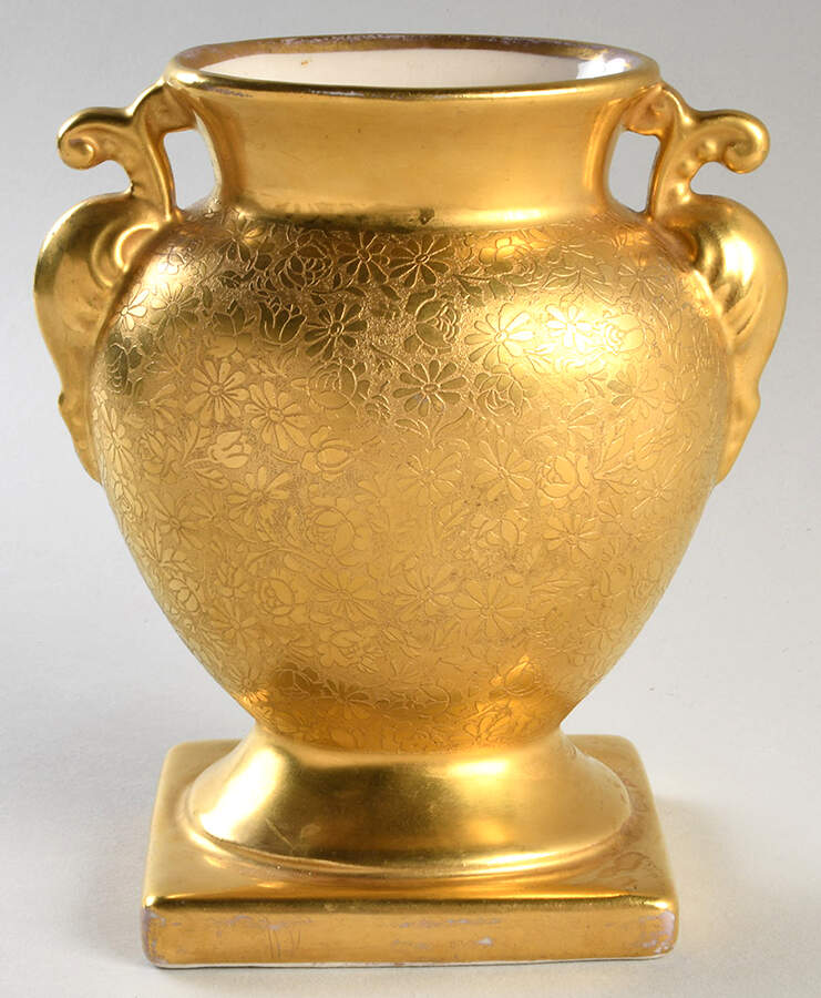 Rose and Daisy 6" Urn Shaped Vase by Pickard-1