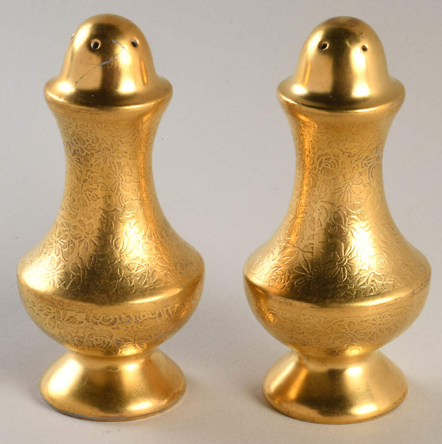 Rose and Daisy Salt & Pepper Set by Pickard-1