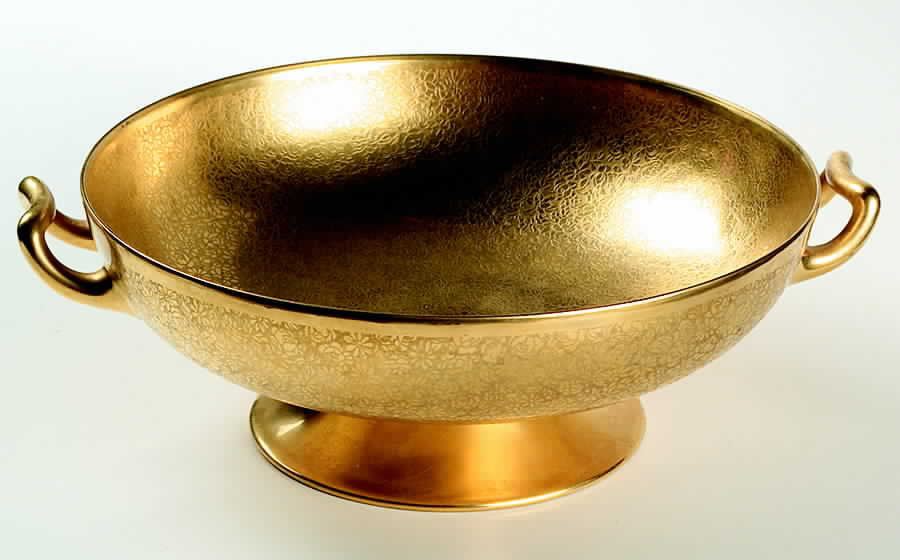 Rose and Daisy Round Handled Bowl by Pickard-1