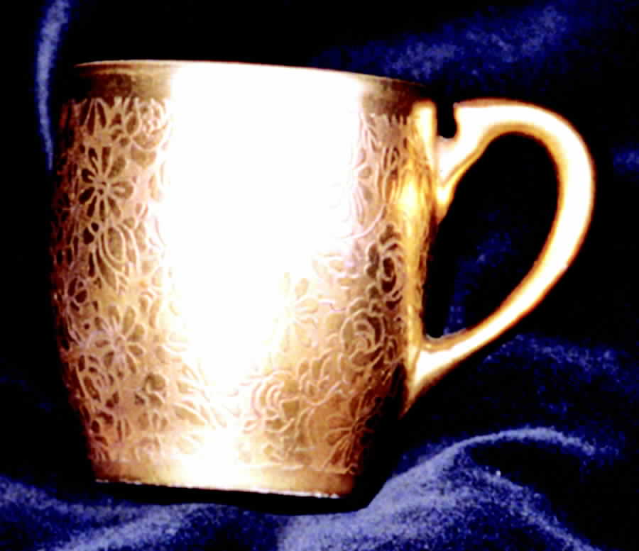 Rose and Daisy Flat Demitasse Cup by Pickard-1