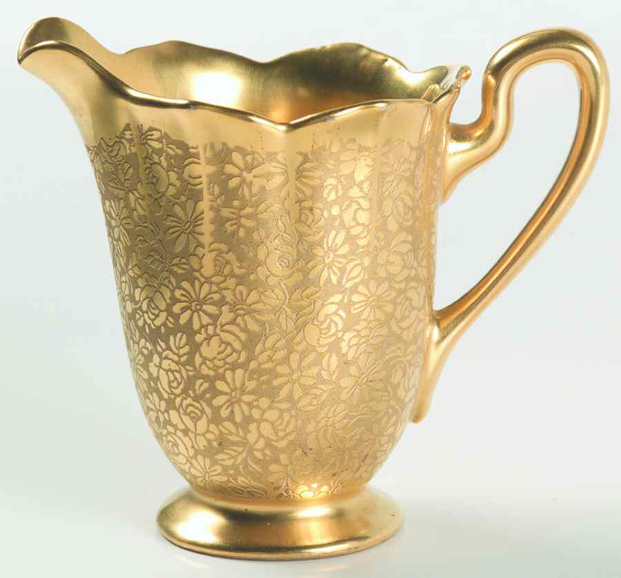 Rose and Daisy Creamer by Pickard-1