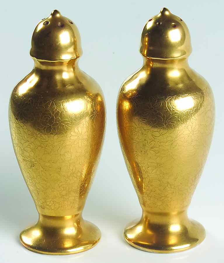 Rose and Daisy Salt & Pepper Set by Pickard-1