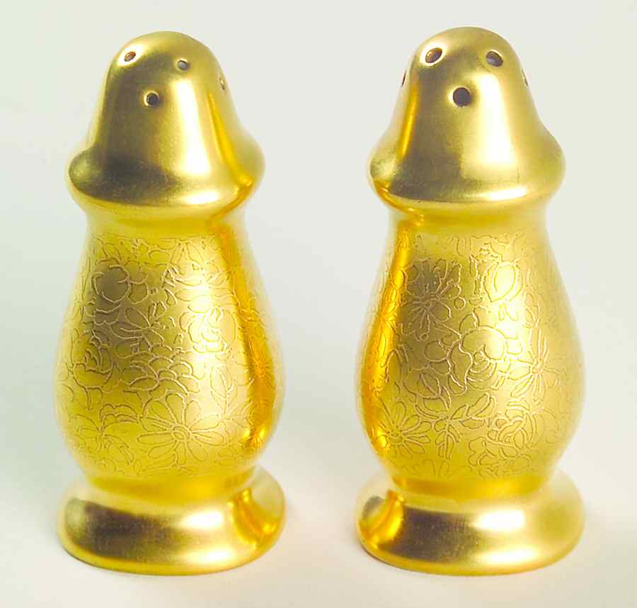 Rose and Daisy Individual Salt & Pepper Set by Pickard-1