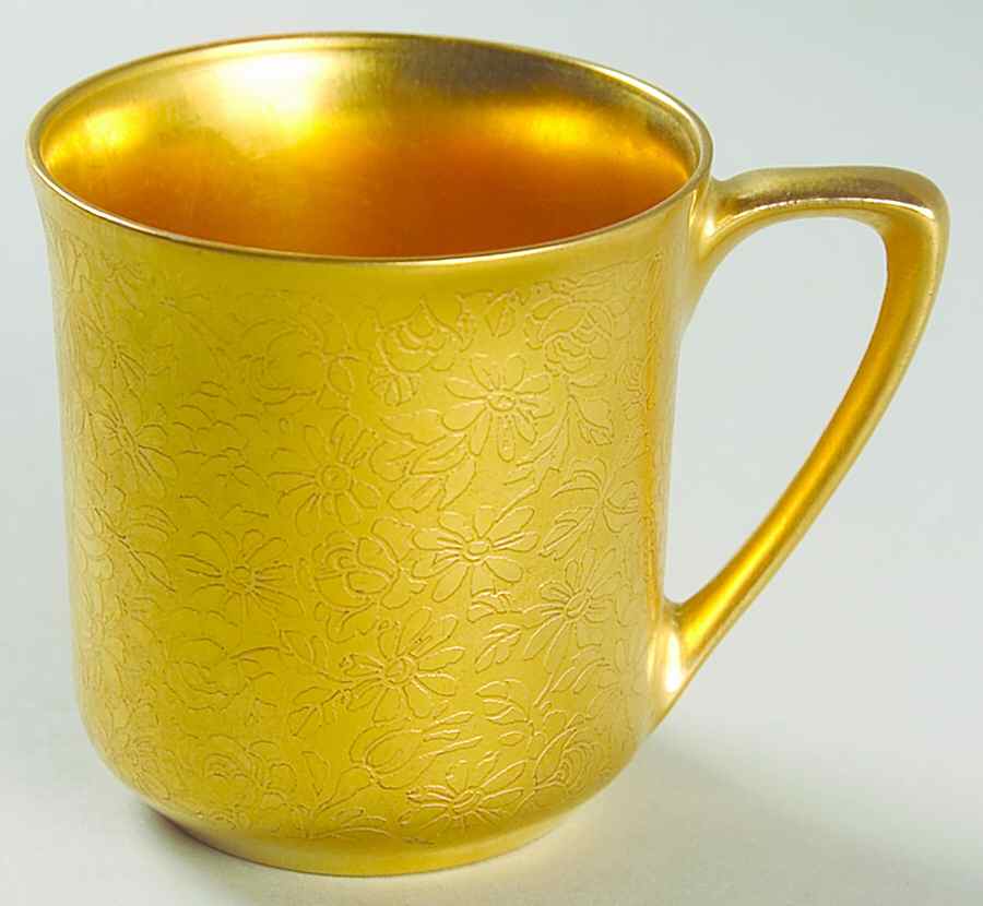 Rose and Daisy Flat Demitasse Cup by Pickard-1