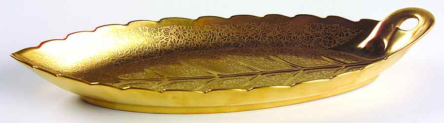 Rose and Daisy 11" Leaf Dish by Pickard-1
