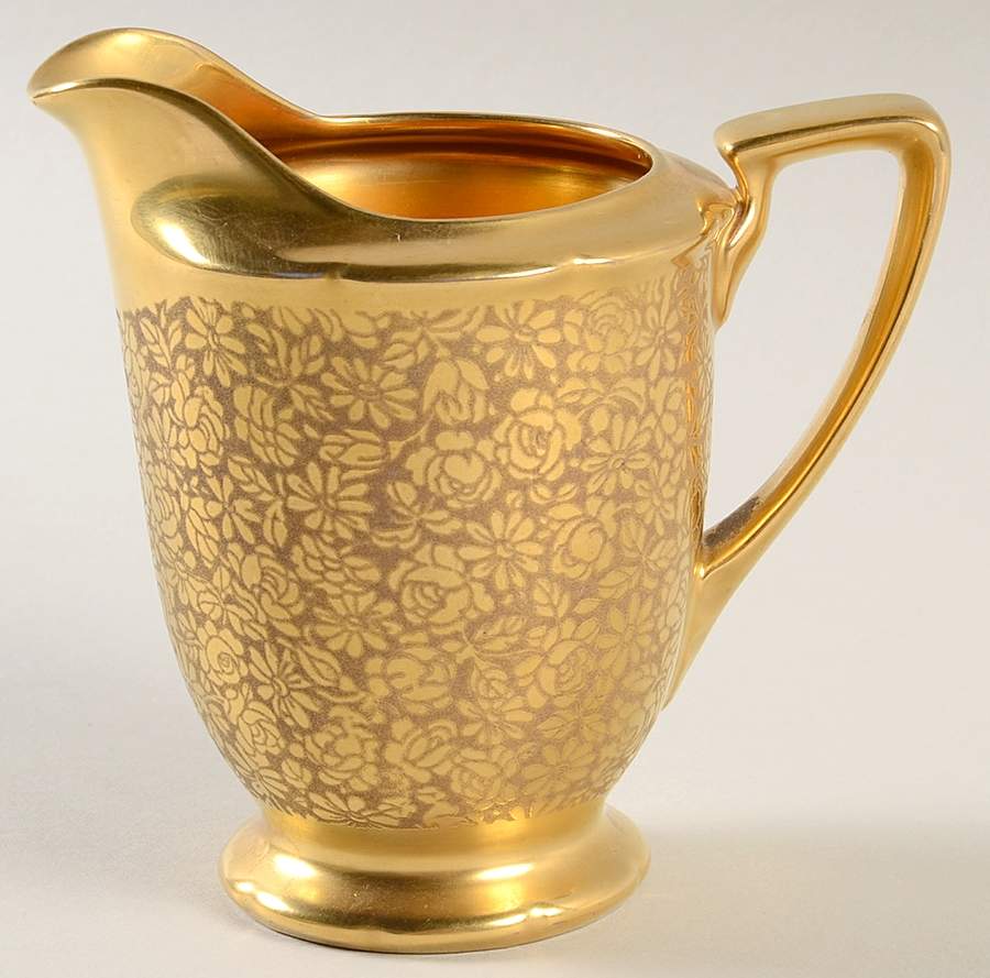 Rose and Daisy Creamer by Pickard-1