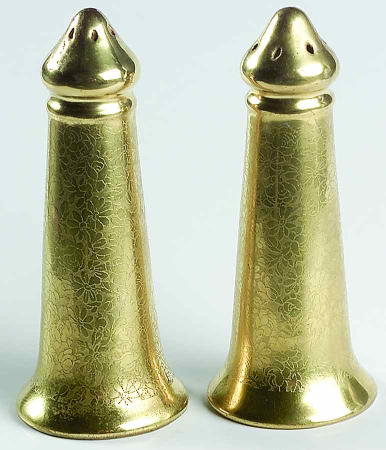 Rose and Daisy Salt & Pepper Set by Pickard-1