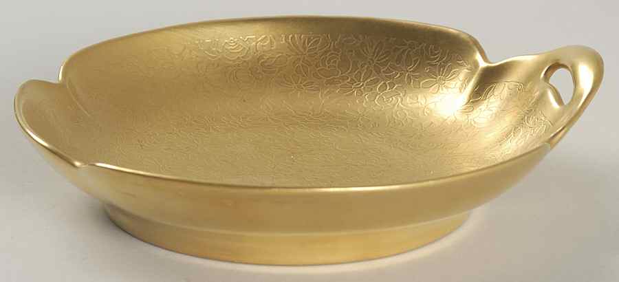 Rose and Daisy 1 Handle Bon Bon by Pickard-1
