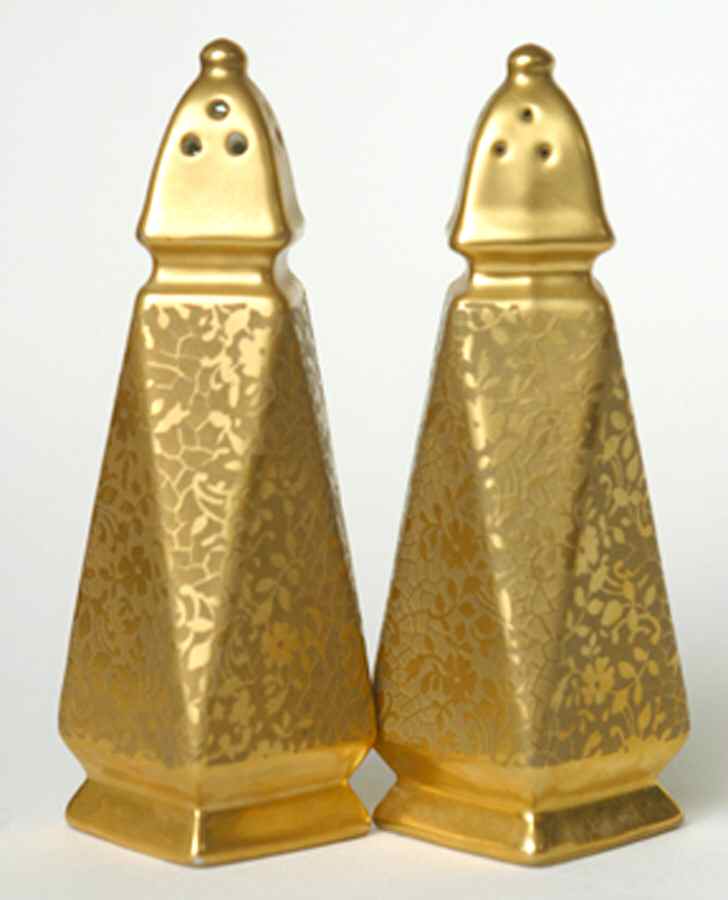 Rose and Daisy Salt & Pepper Set by Pickard-1