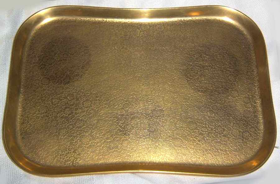 Rose and Daisy Rectangular Tray 11" by Pickard-1