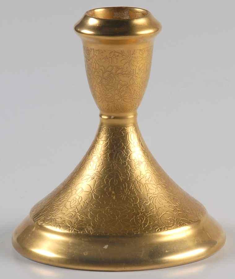 Rose and Daisy 3" Candlestick by Pickard-1