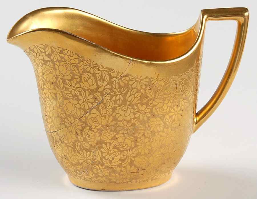 Rose and Daisy Creamer by Pickard-1