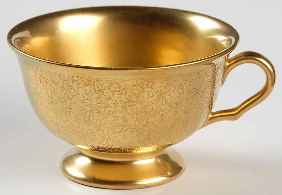 Rose and Daisy Footed Cup by Pickard-1