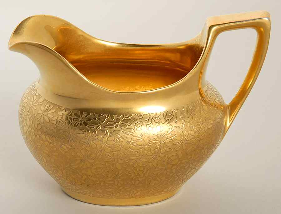 Rose and Daisy Creamer by Pickard-1