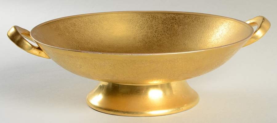 Rose and Daisy Round Compote (Height X Width) by Pickard-1