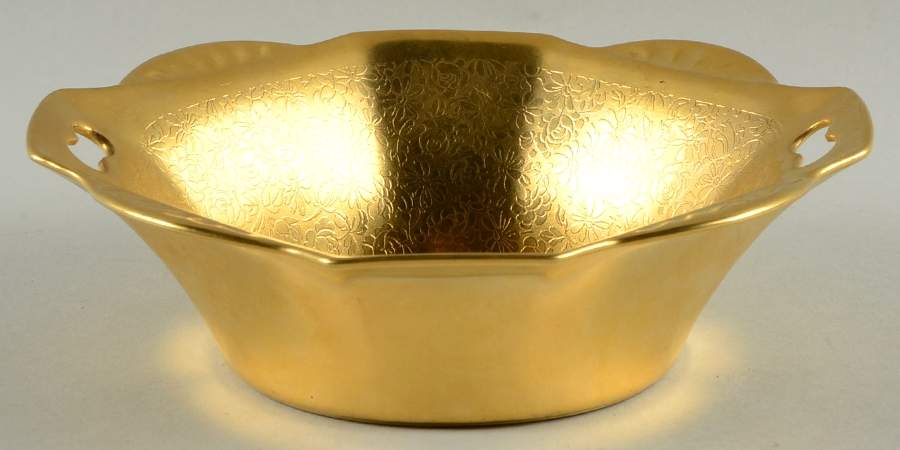 Rose and Daisy Open Candy Dish by Pickard-1