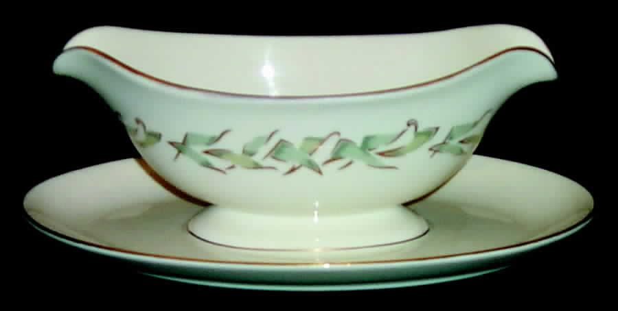 Rondelay Gravy Boat with Attached Underplate by Pickard-1
