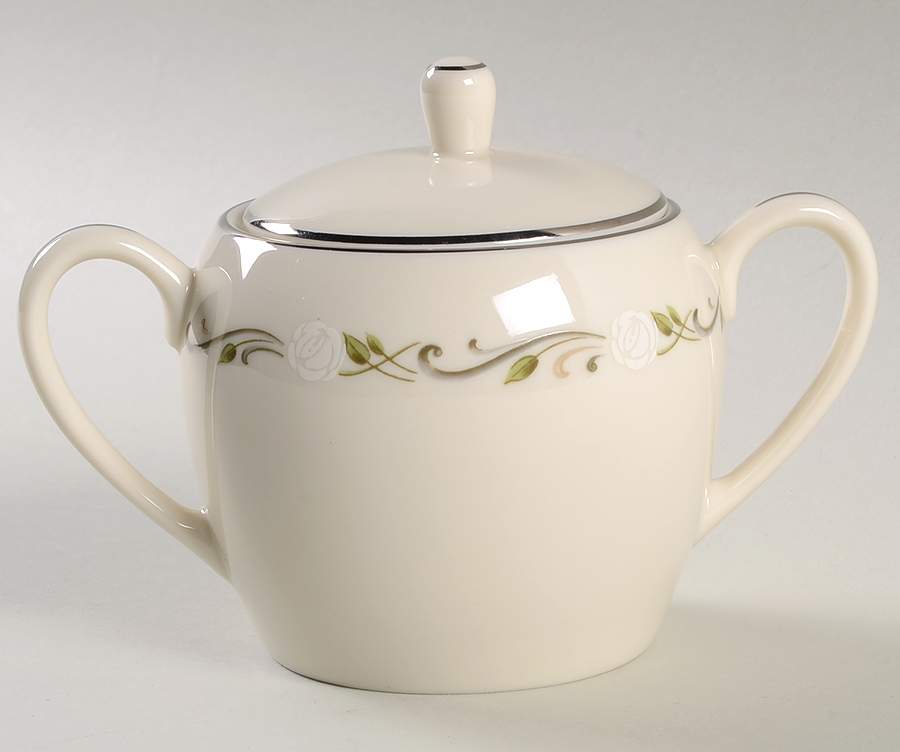 Rosalie Sugar Bowl & Lid by Pickard-1