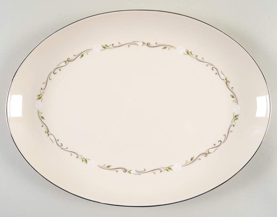 Rosalie 12" Oval Serving Platter by Pickard-1