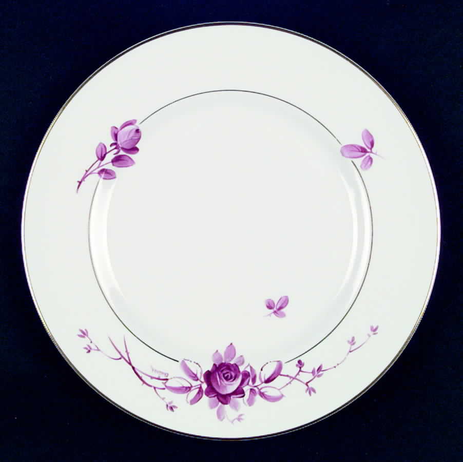 Rosa (Crimson) Dinner Plate by Pickard-1